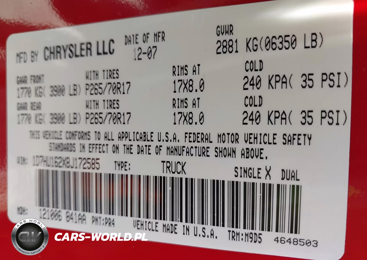2008 Dodge Ram 1500 Slt VIN:1D7HU162X8J172585 - 9