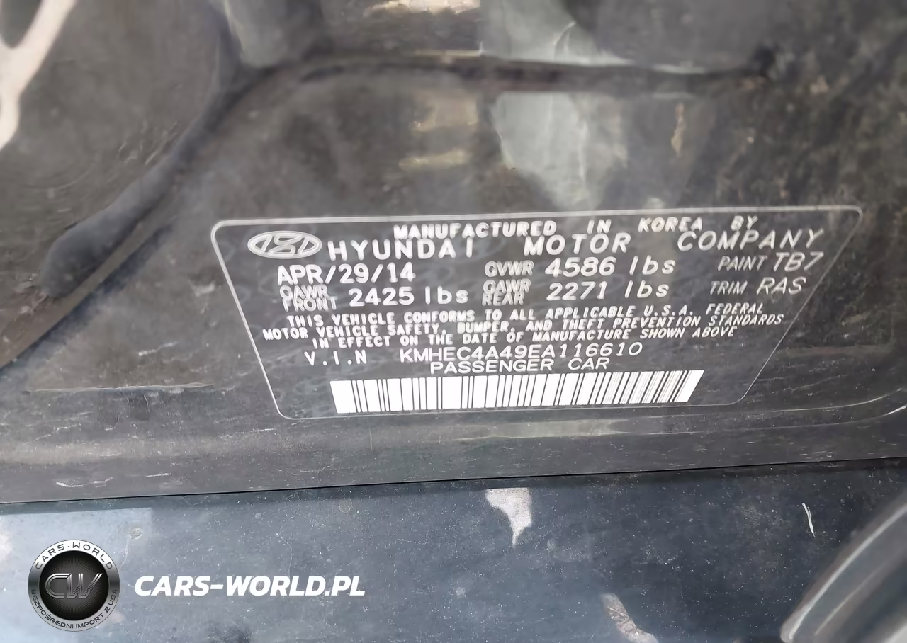 2014 Hyundai Sonata Hybrid VIN:KMHEC4A49EA116610 - 9