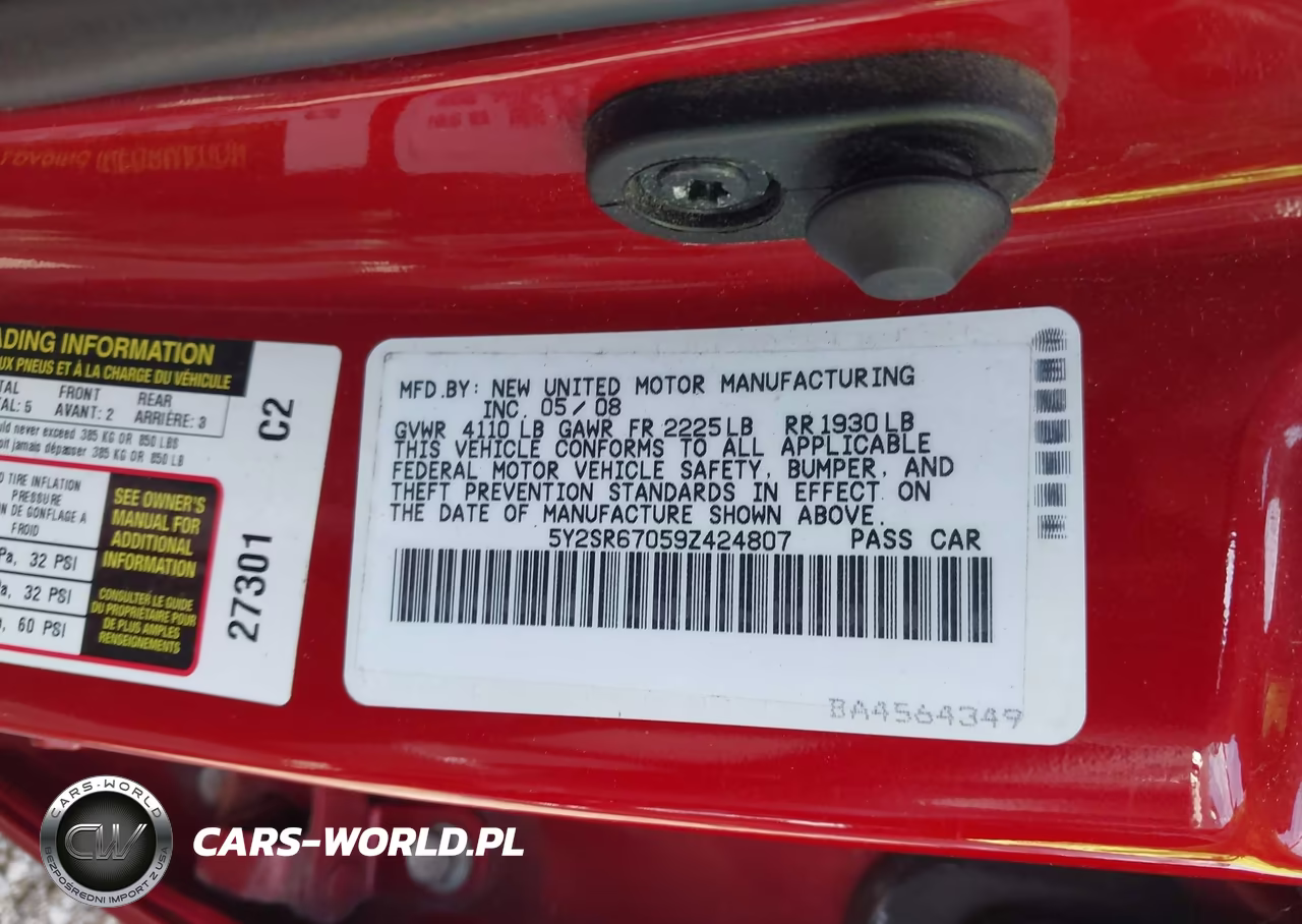 2009 Pontiac Vibe Gt VIN:5Y2SR67059Z424807 - 9