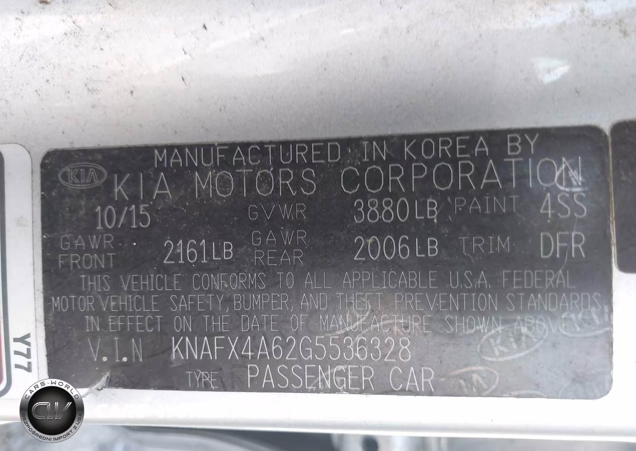 2016 Kia Forte Lx VIN:KNAFX4A62G5536328 - 9