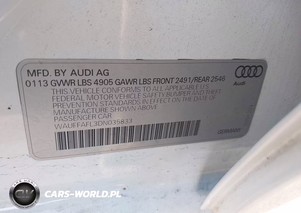 2013 Audi A4 2.0T Premium VIN:WAUFFAFL3DN035833 - 9