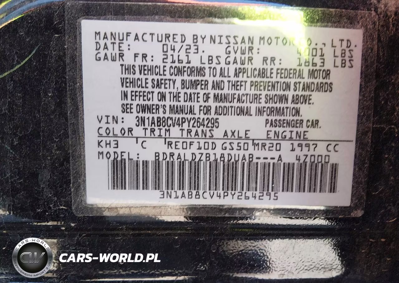 2023 Nissan Sentra Sv Xtronic Cvt VIN:3N1AB8CV4PY264295 - 9