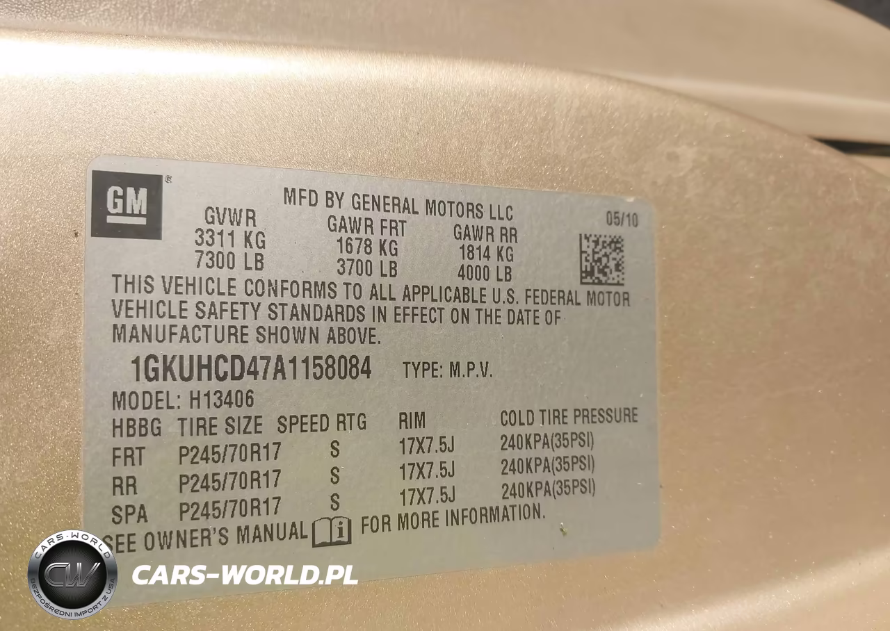 2010 GMC Savana 1500 Lt VIN:1GKUHCD47A1158084 - 9