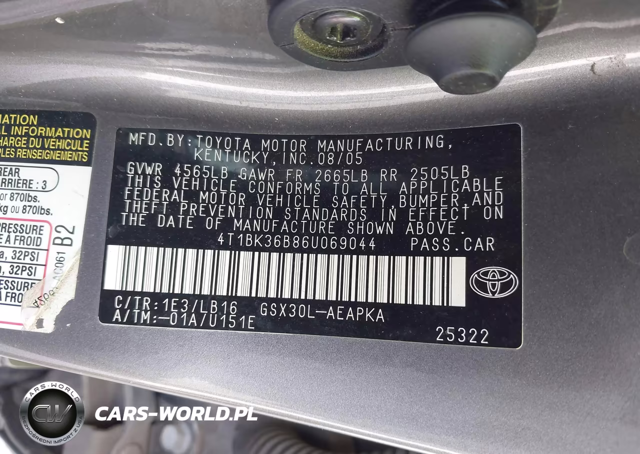 2006 Toyota Avalon Limited VIN:4T1BK36B86U069044 - 9