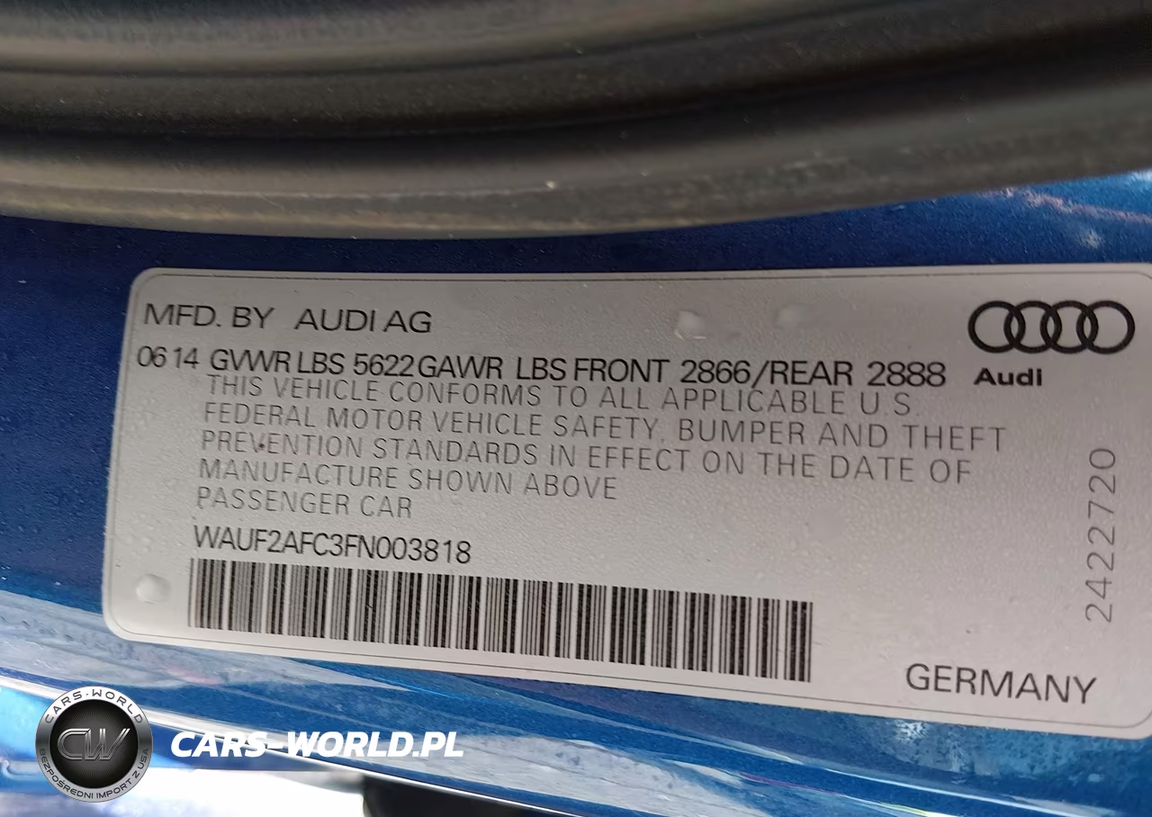2015 Audi S6 4.0T VIN:WAUF2AFC3FN003818 - 9
