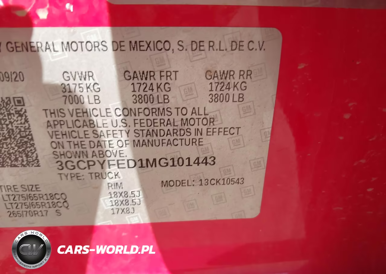 2021 Chevrolet Silverado 1500 4Wd Short Bed Lt Trail Boss VIN:3GCPYFED1MG101443 - 9