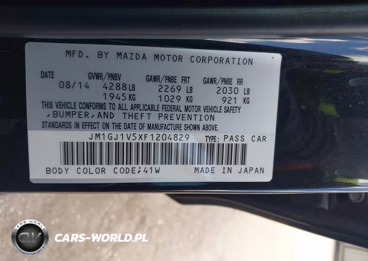 2015 Mazda Mazda6 I Touring VIN:JM1GJ1V5XF1204829 - 9
