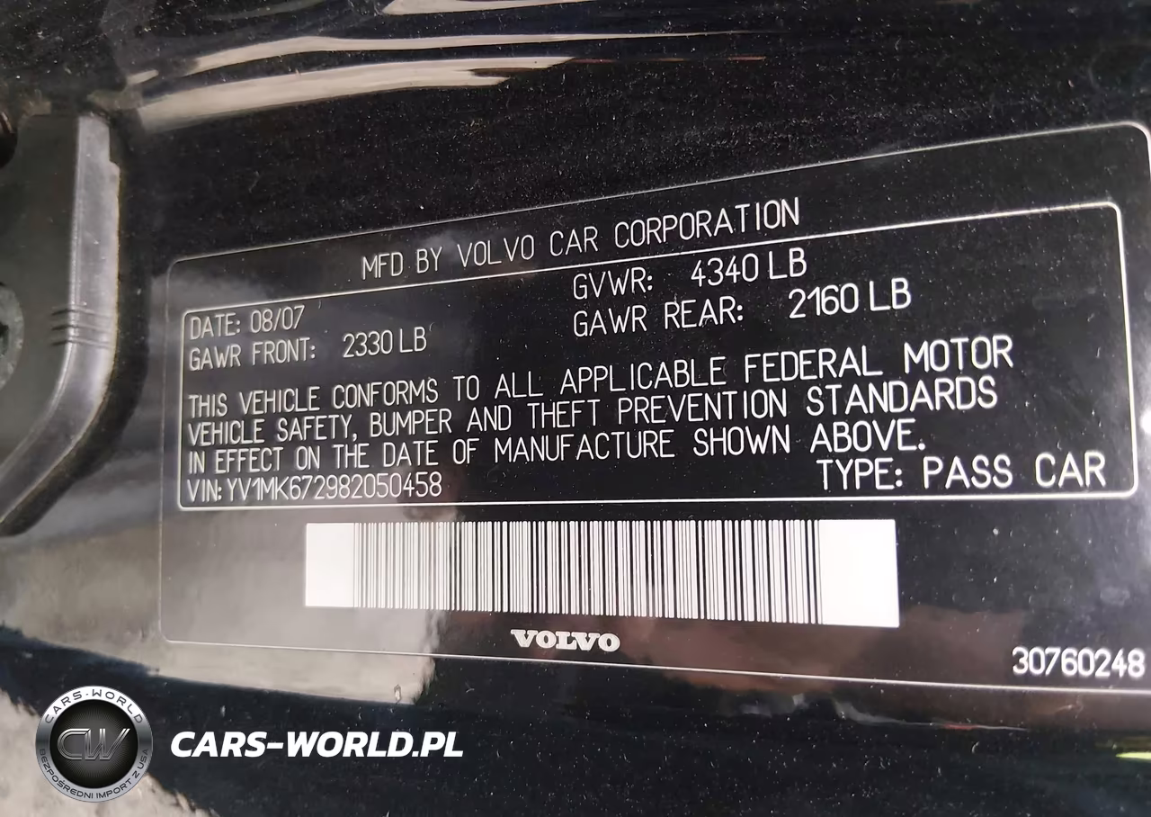 2008 Volvo C30 T5 R-Design-T5 Version 1.0-T5 Version 2.0 VIN:YV1MK672982050458 - 9