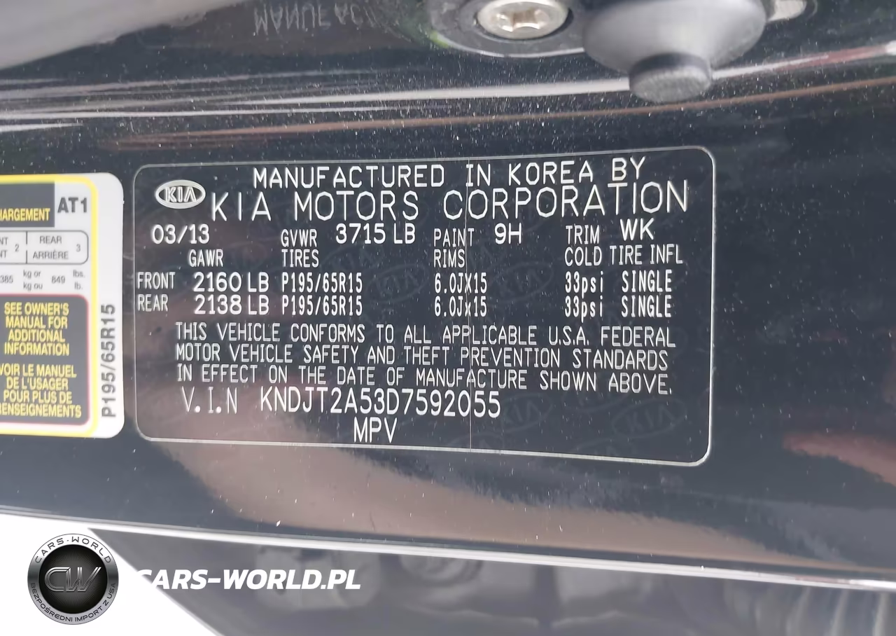 2013 Kia Soul VIN:KNDJT2A53D7592055 - 9