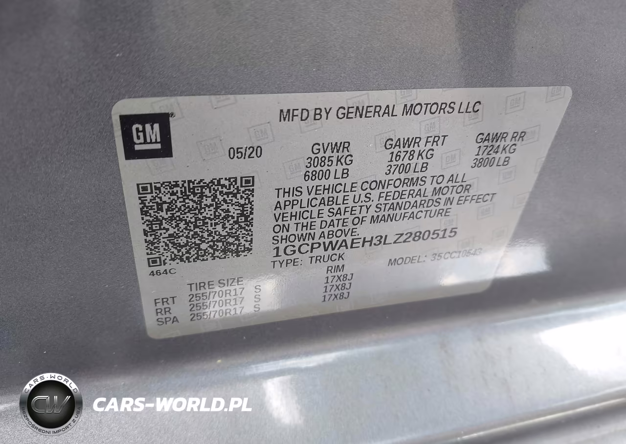 2020 Chevrolet Silverado 1500 2Wd Short Bed Wt VIN:1GCPWAEH3LZ280515 - 9