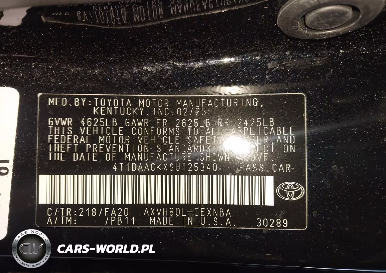 2025 Toyota Camry Le VIN:4T1DAACKXSU125340 - 9