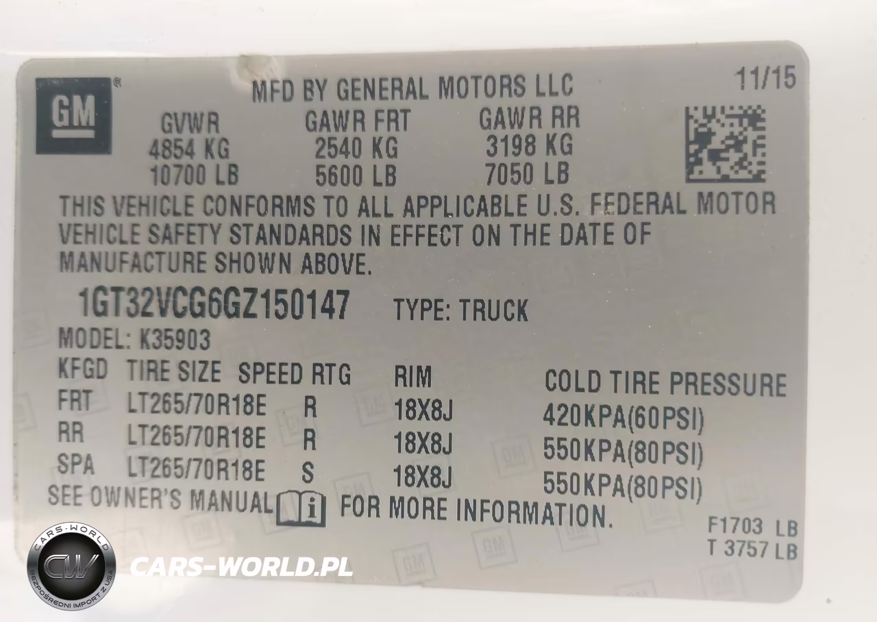2016 GMC Sierra 3500Hd VIN:1GT32VCG6GZ150147 - 8