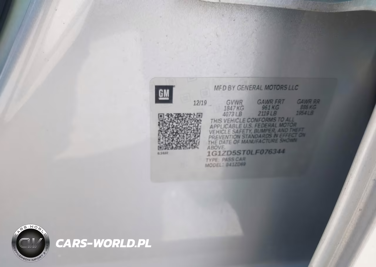 2020 Chevrolet Malibu Fwd Lt VIN:1G1ZD5ST0LF076344 - 9