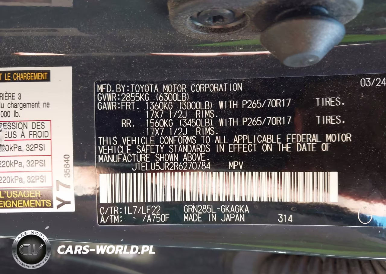 2024 Toyota 4Runner Trd Pro VIN:JTELU5JR2R6270784 - 9