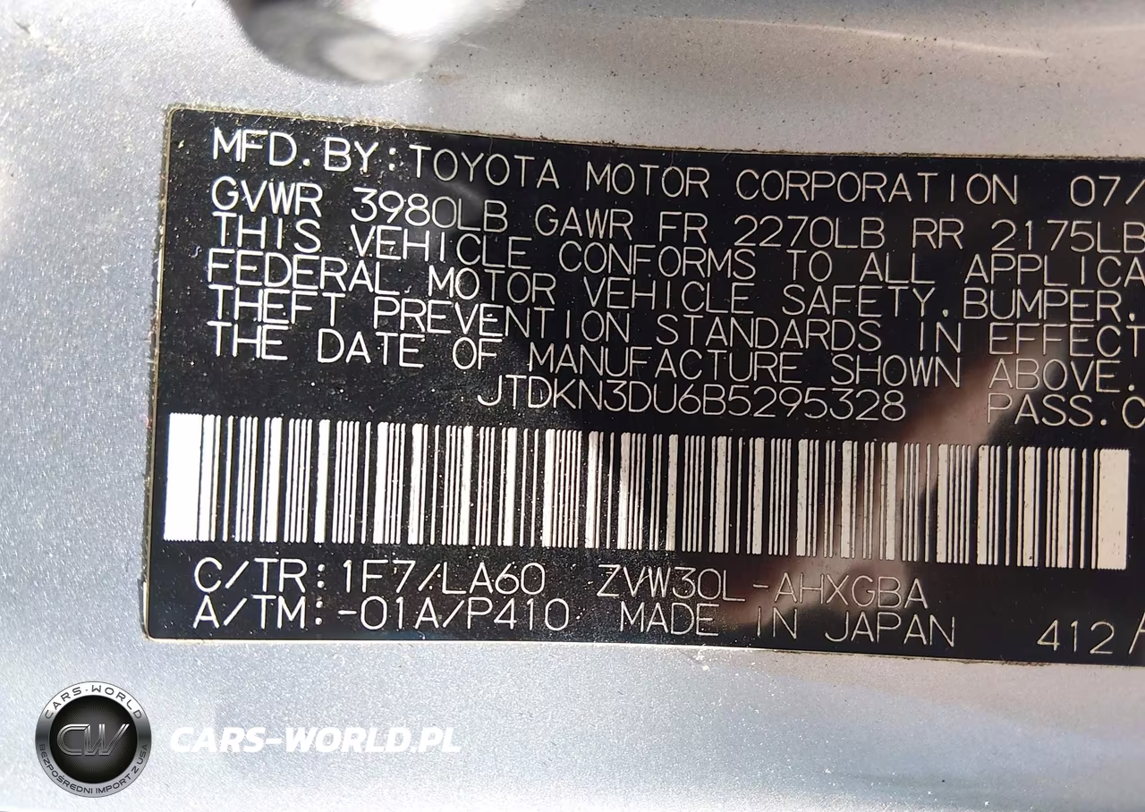 2011 Toyota Prius Four VIN:JTDKN3DU6B5295328 - 9