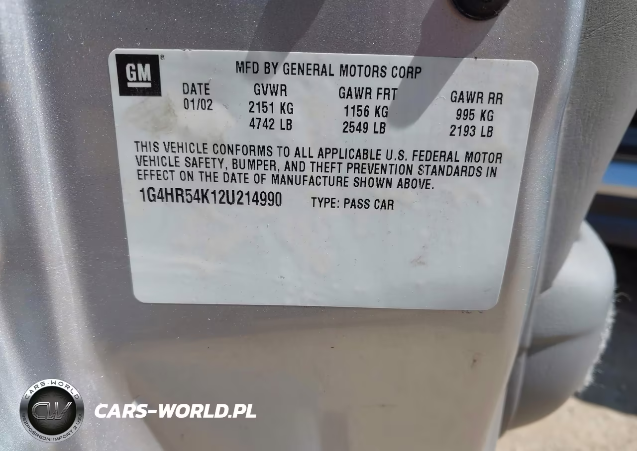 2002 Buick Lesabre Limited VIN:1G4HR54K12U214990 - 9