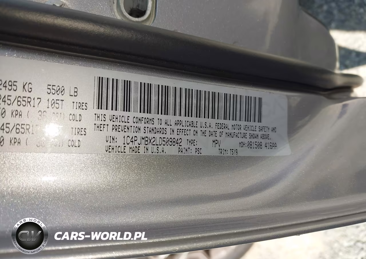 2020 Jeep Cherokee Trailhawk 4X4 VIN:1C4PJMBX2LD509842 - 9