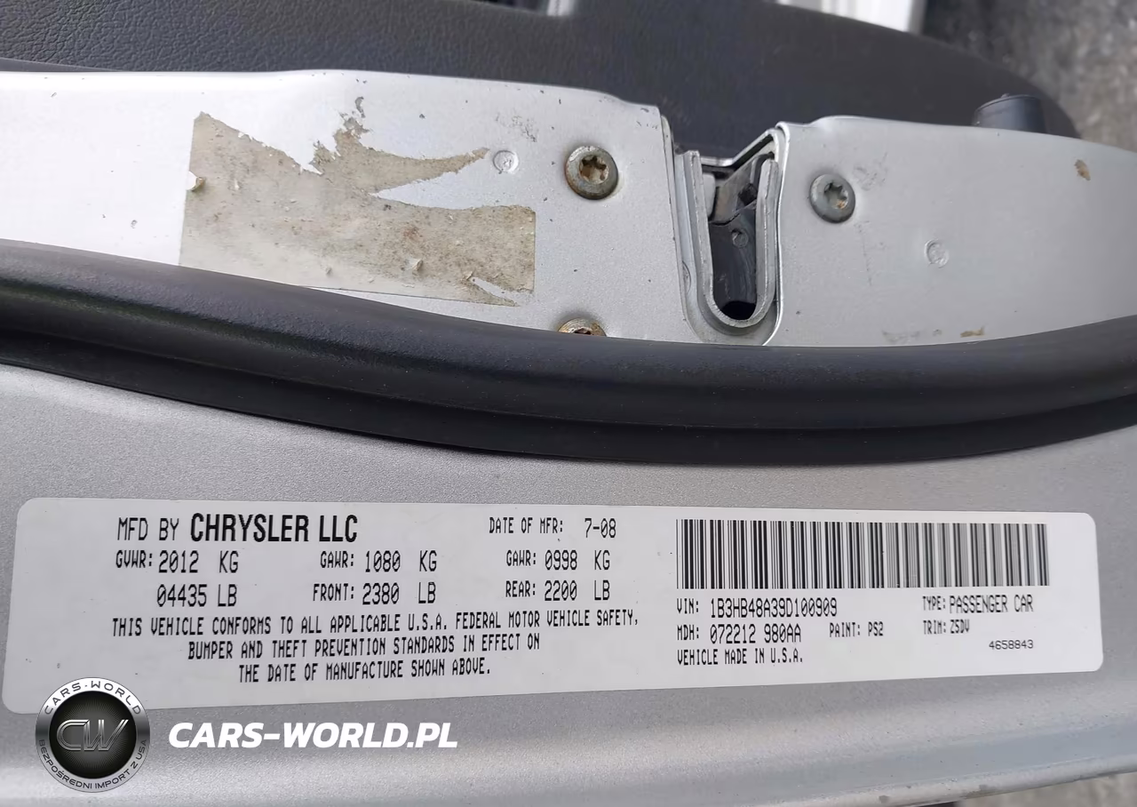 2009 Dodge Caliber Sxt VIN:1B3HB48A39D100909 - 9
