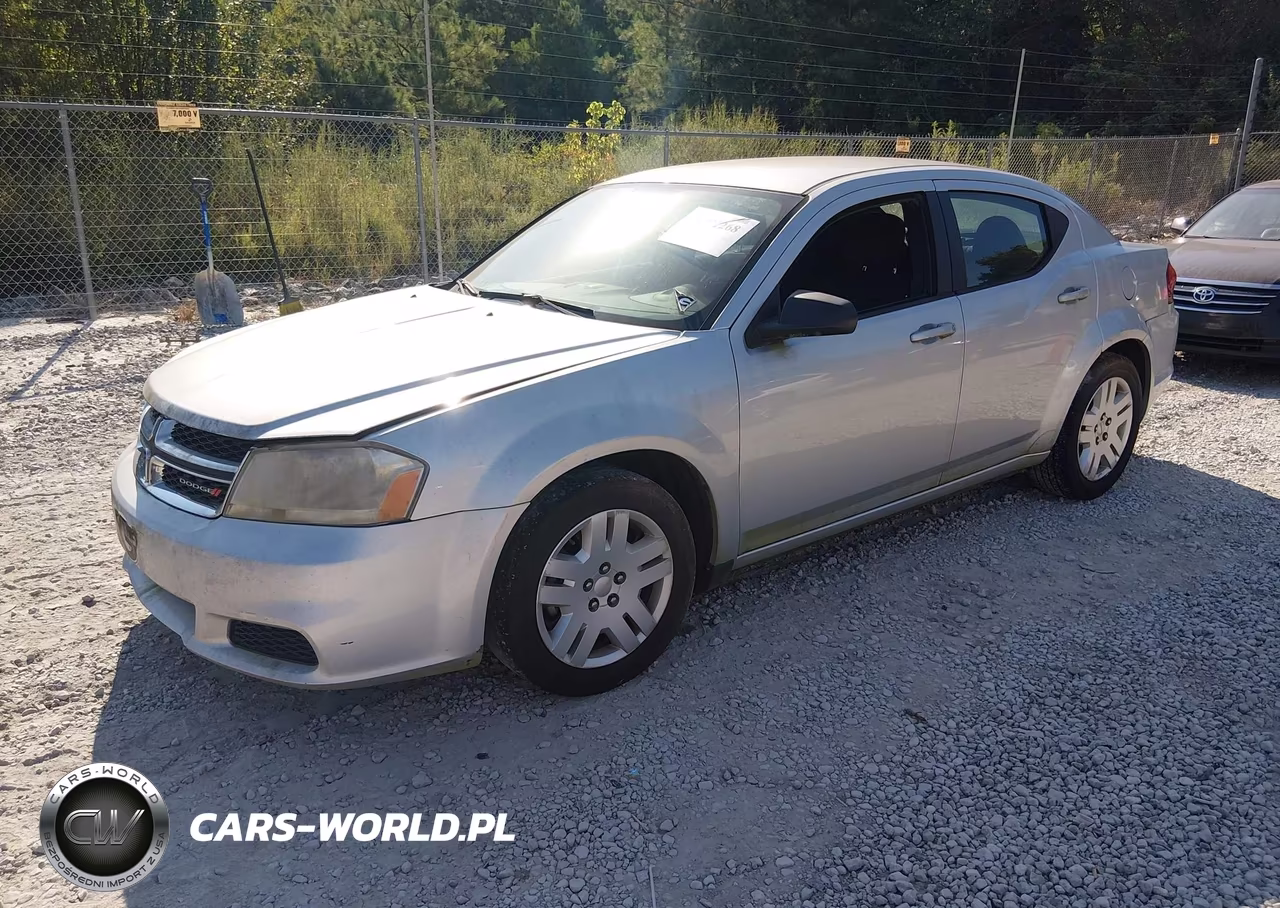 2012 Dodge Avenger Se VIN:1C3CDZAB9CN330494 - 2