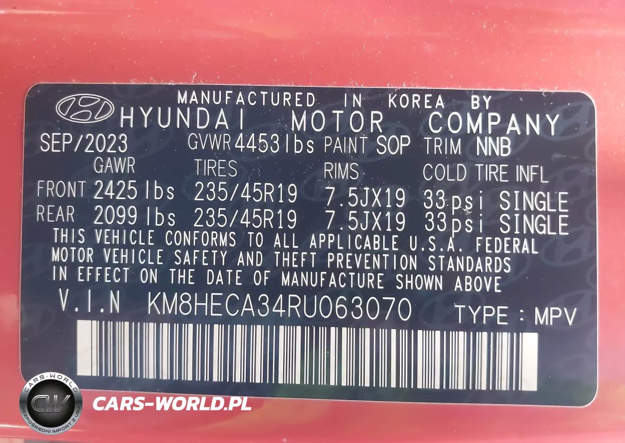 2024 Hyundai Kona Limited VIN:KM8HECA34RU063070 - 9