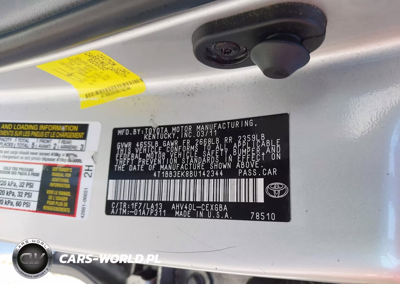2011 Toyota Camry Hybrid VIN:4T1BB3EK8BU142344 - 9