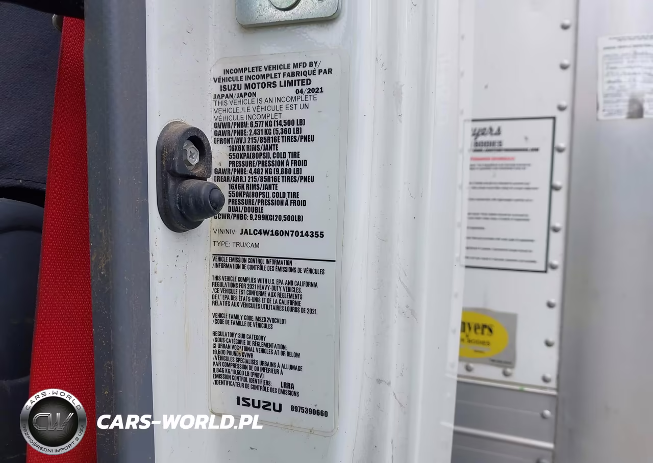 2022 Isuzu Npr Hd VIN:JALC4W160N7014355 - 8