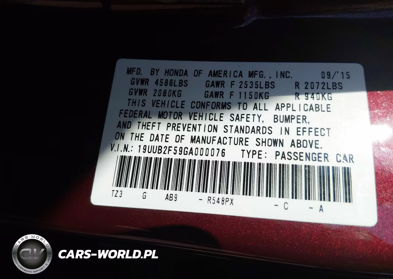 2016 Acura Tlx V6 Tech VIN:19UUB2F59GA000076 - 9