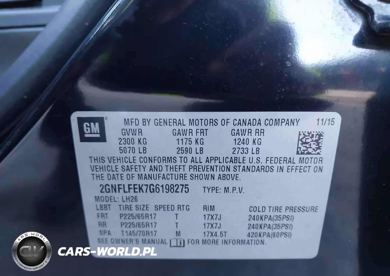 2016 Chevrolet Equinox Lt VIN:2GNFLFEK7G6198275 - 9