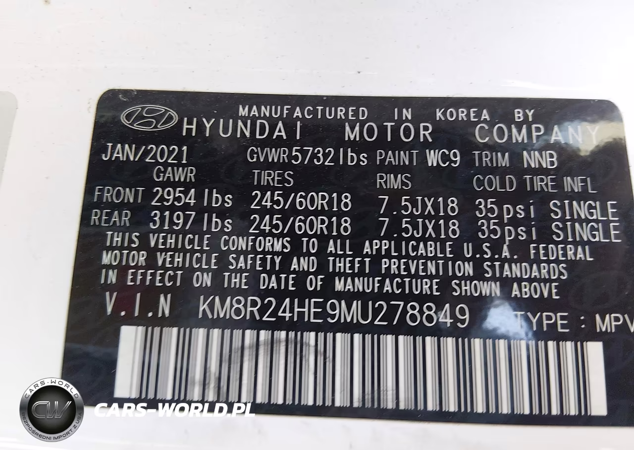 2021 Hyundai Palisade Sel VIN:KM8R24HE9MU278849 - 9