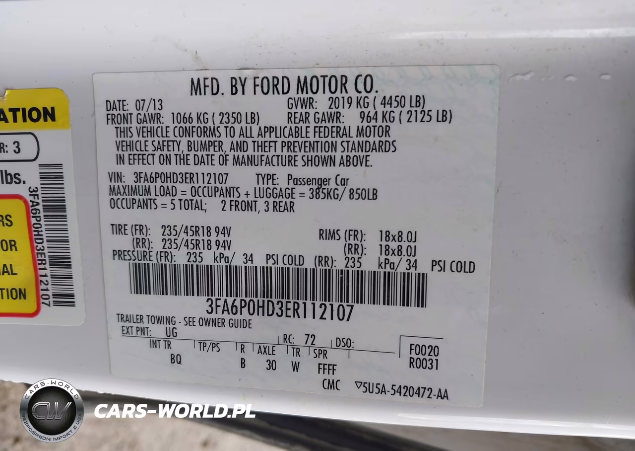 2014 Ford Fusion Se VIN:3FA6P0HD3ER112107 - 9
