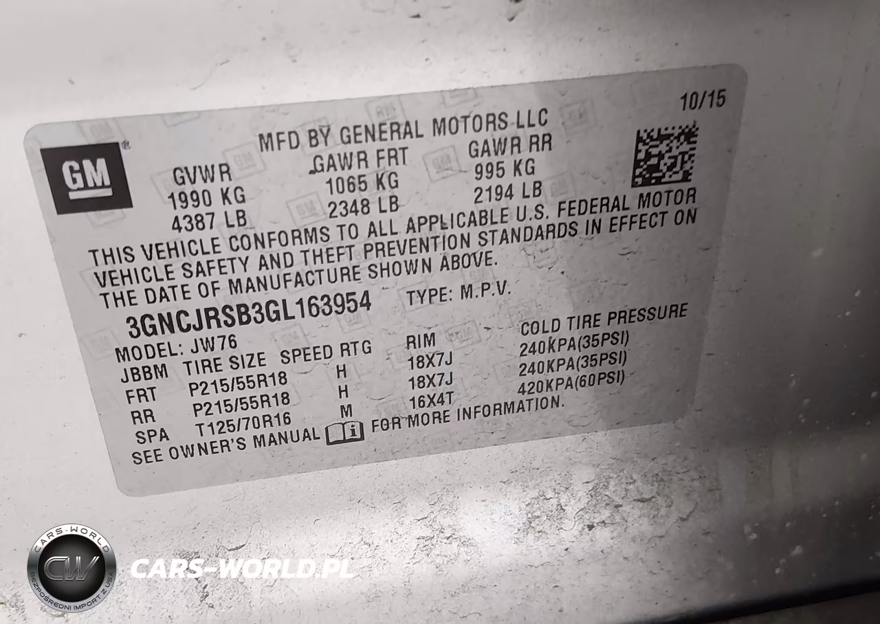 2016 Chevrolet Trax Ltz VIN:3GNCJRSB3GL163954 - 9