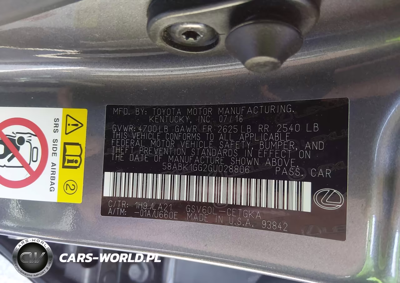 2016 Lexus Es 350 VIN:58ABK1GG2GU028806 - 9
