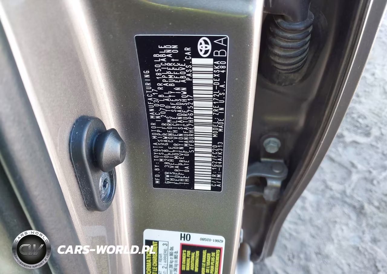 2017 Toyota Corolla Se VIN:5YFBURHE7HP675217 - 9
