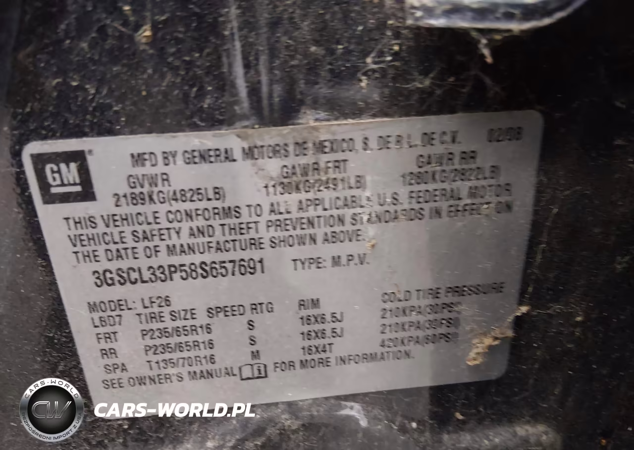 2008 Saturn Vue 4-Cyl Xe VIN:3GSCL33P58S657691 - 9
