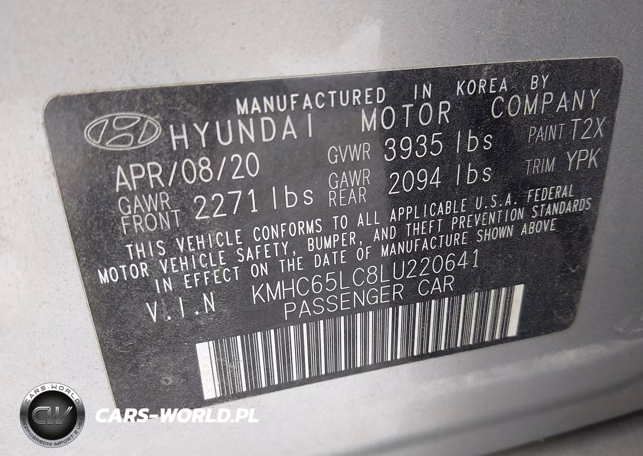 2020 Hyundai Ioniq Hybrid Blue VIN:KMHC65LC8LU220641 - 9