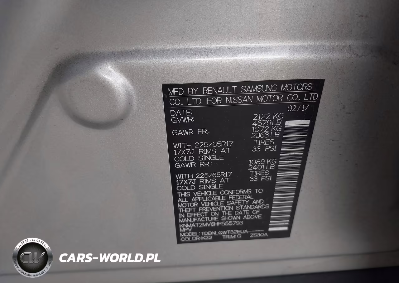 2017 Nissan Rogue S VIN:KNMAT2MV6HP555793 - 9