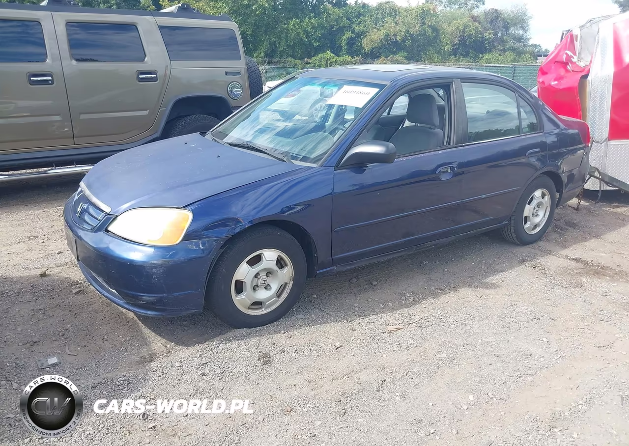 2002 Honda Civic Ex VIN:2HGES26742H503188 - 2