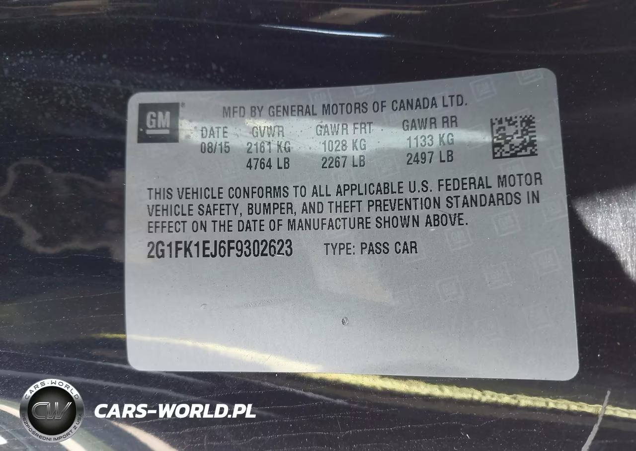 2015 Chevrolet Camaro 2Ss VIN:2G1FK1EJ6F9302623 - 9