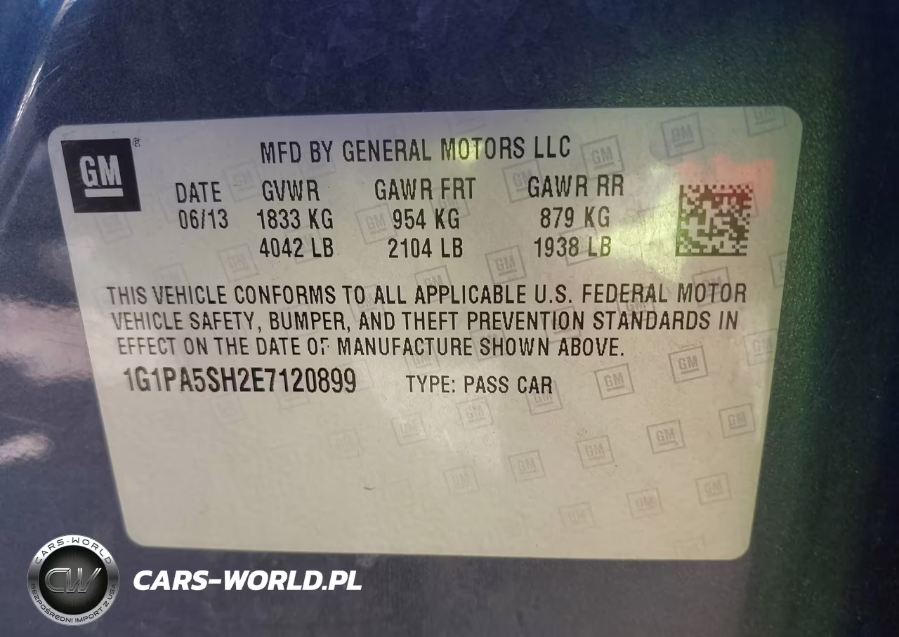 2014 Chevrolet Cruze Ls Auto VIN:1G1PA5SH2E7120899 - 9
