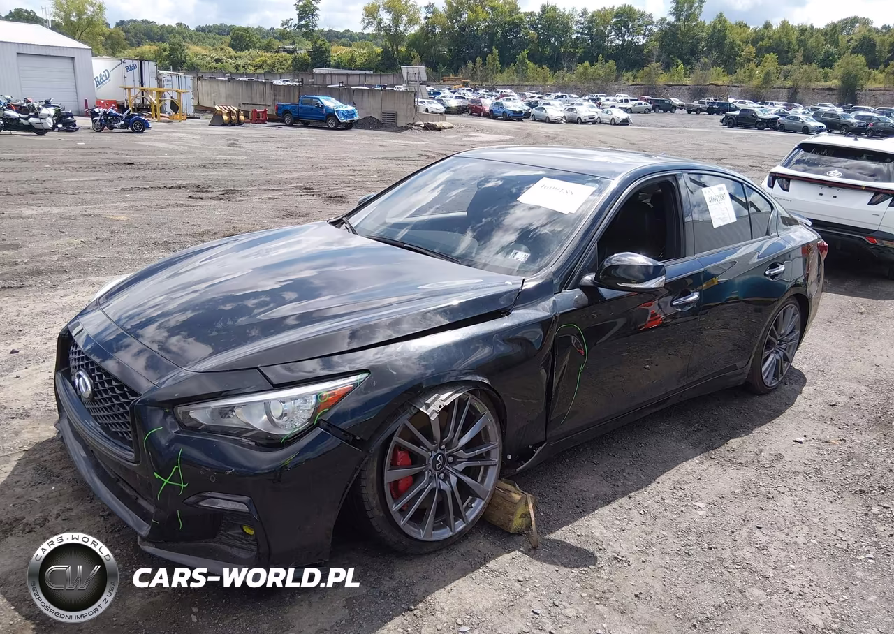 2023 Infiniti Q50 Red Sport 400 Awd VIN:JN1FV7DRXPM590551 - 2