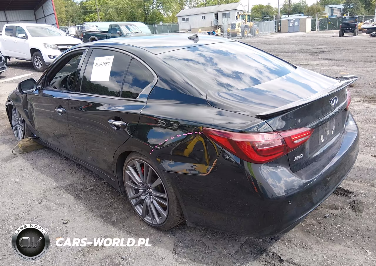2023 Infiniti Q50 Red Sport 400 Awd VIN:JN1FV7DRXPM590551 - 3