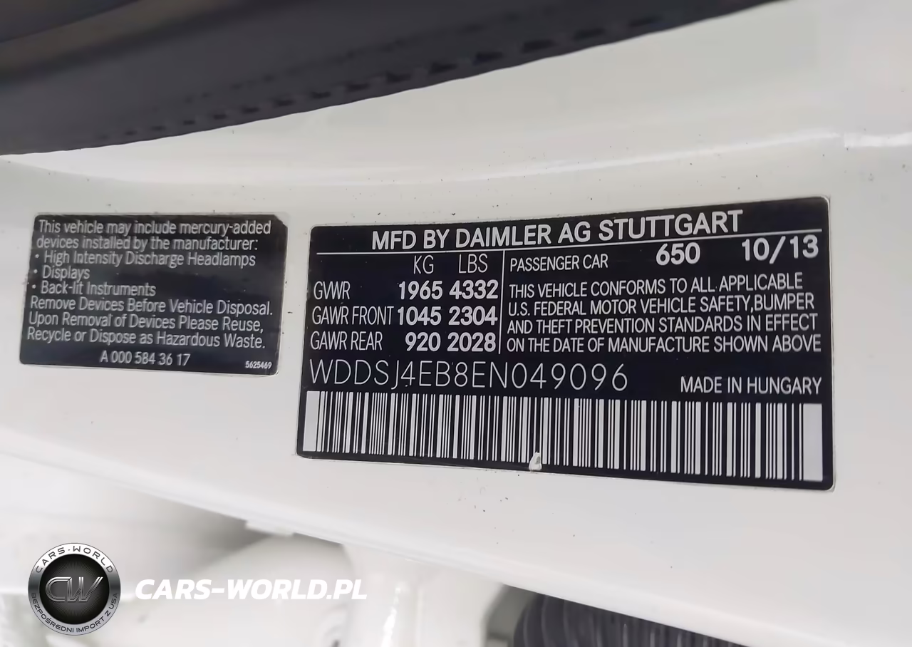 2014 Mercedes-Benz Cla 250 VIN:WDDSJ4EB8EN049096 - 9