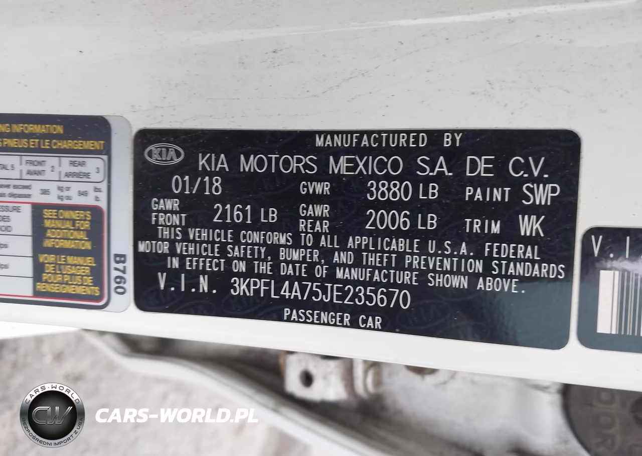 2018 Kia Forte Lx VIN:3KPFL4A75JE235670 - 9