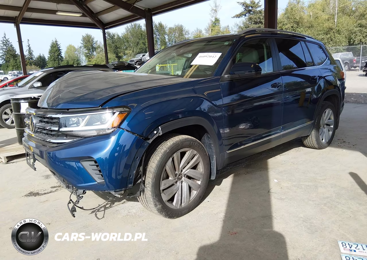 2021 Volkswagen Atlas 3.6L V6 Sel VIN:1V2BR2CA7MC500593 - 2