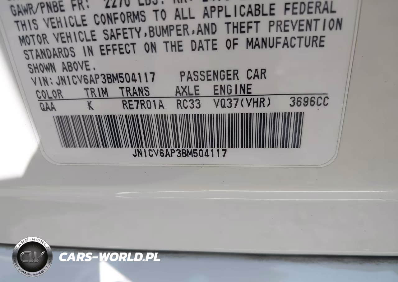 2011 Infiniti G37 Journey VIN:JN1CV6AP3BM504117 - 9