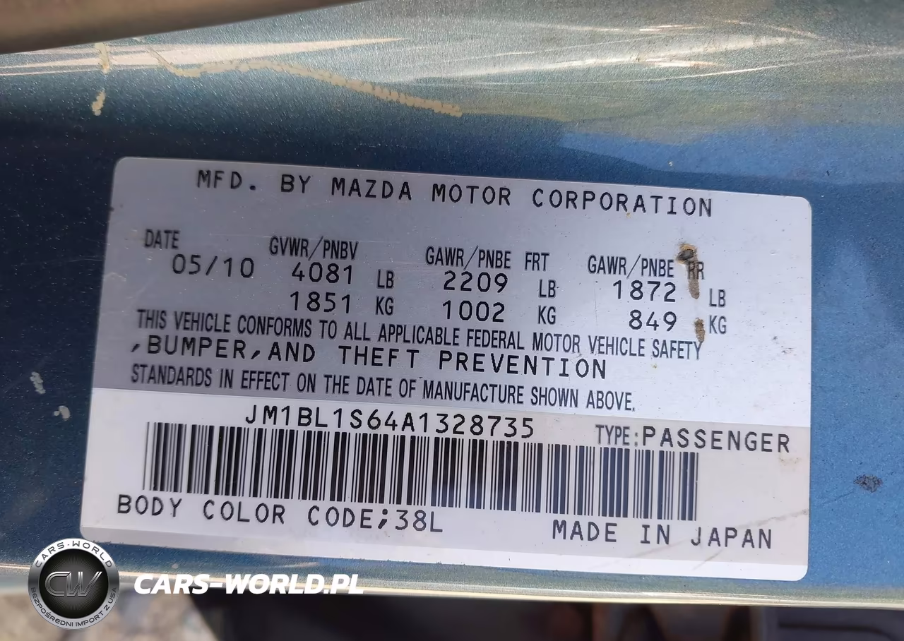 2010 Mazda Mazda3 S Sport VIN:JM1BL1S64A1328735 - 9