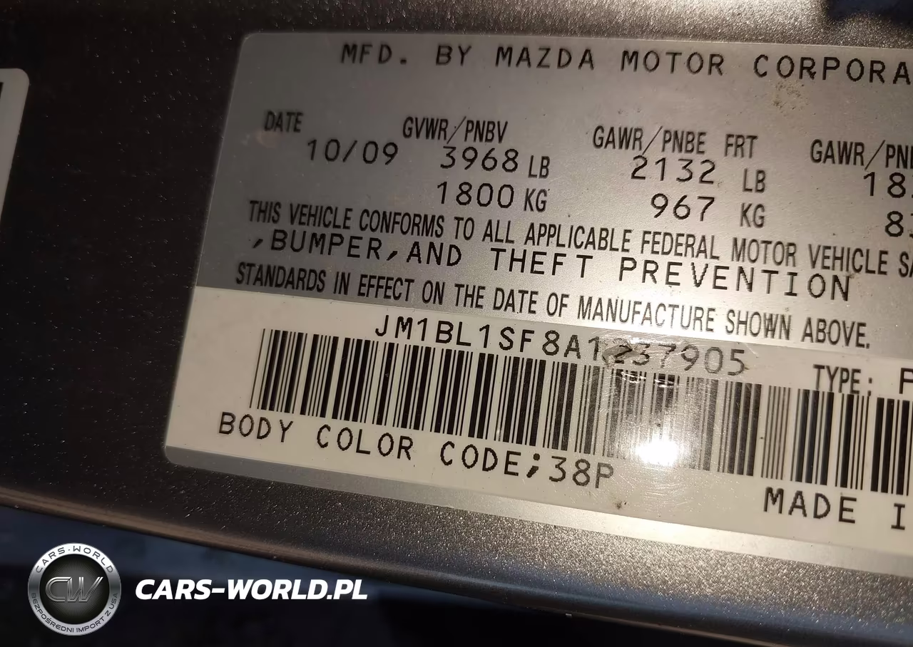 2010 Mazda Mazda3 I Sport VIN:JM1BL1SF8A1237905 - 9