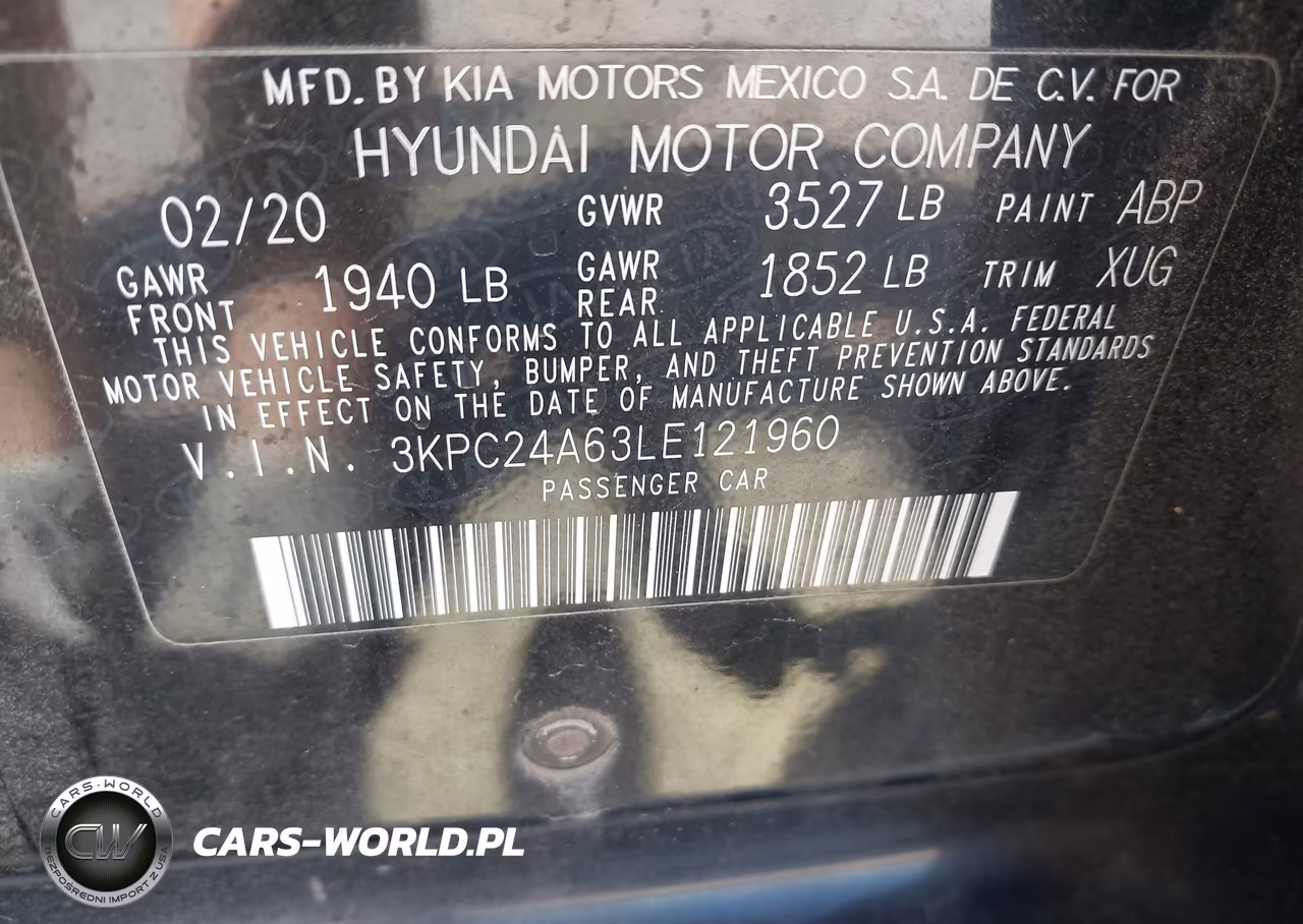 2020 Hyundai Accent Se VIN:3KPC24A63LE121960 - 9