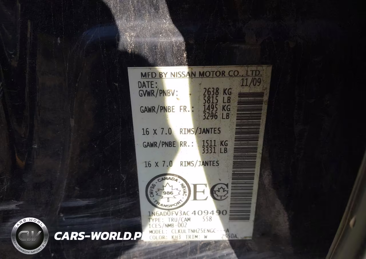2010 Nissan Frontier Le VIN:1N6AD0FV3AC409490 - 9