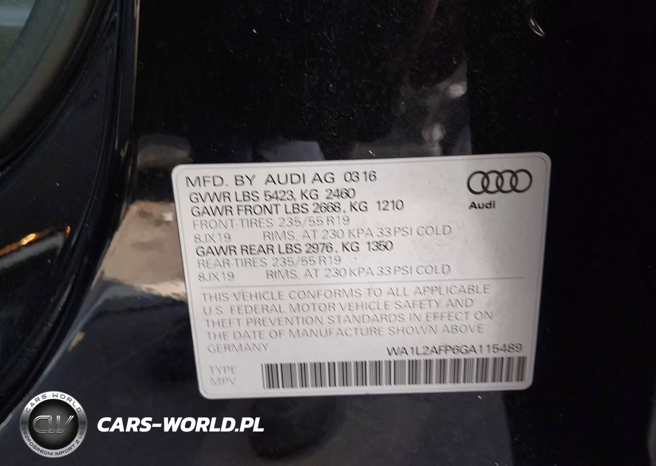 2016 Audi Q5 2.0T Premium VIN:WA1L2AFP6GA115489 - 9